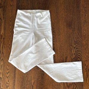 Lysse White Flare Style Jeans / Bottoms with back pockets
